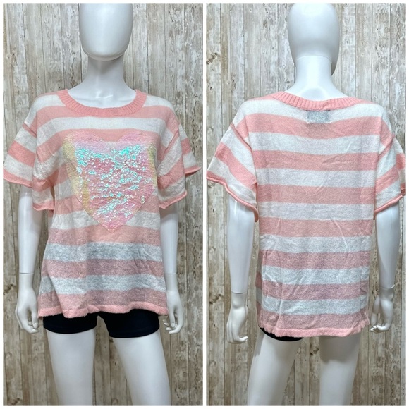 Wildfox White Label Bridgette Lakehouse Heart Sweater NWT [1815] - Picture 3 of 9